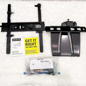 sanus black vmf720 premium full motion tv wall mount